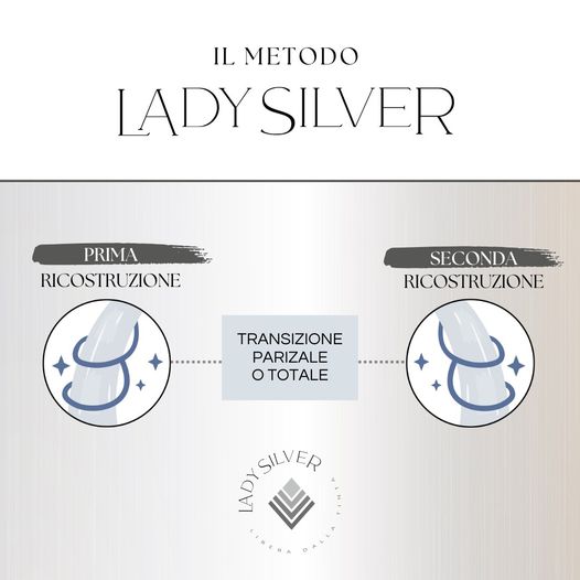 ricostruzioni prima e dopo transizione capelli grigi